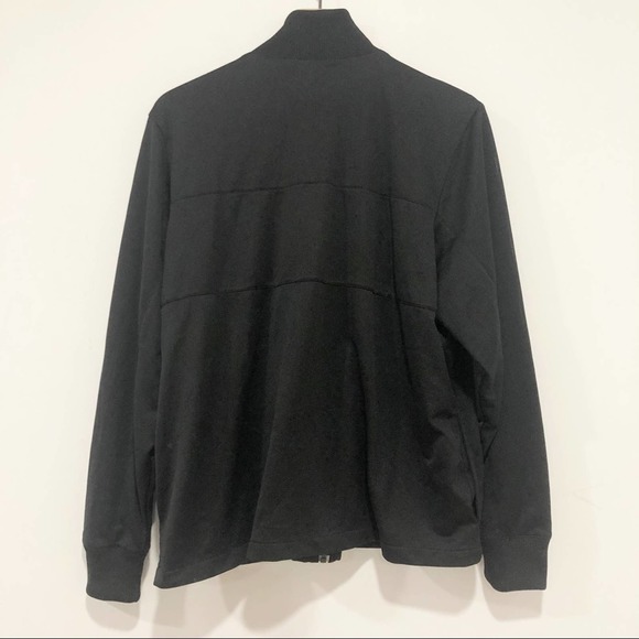 Adidas black three stripe full zip track jacket Men’s XL - Picture 6 of 9